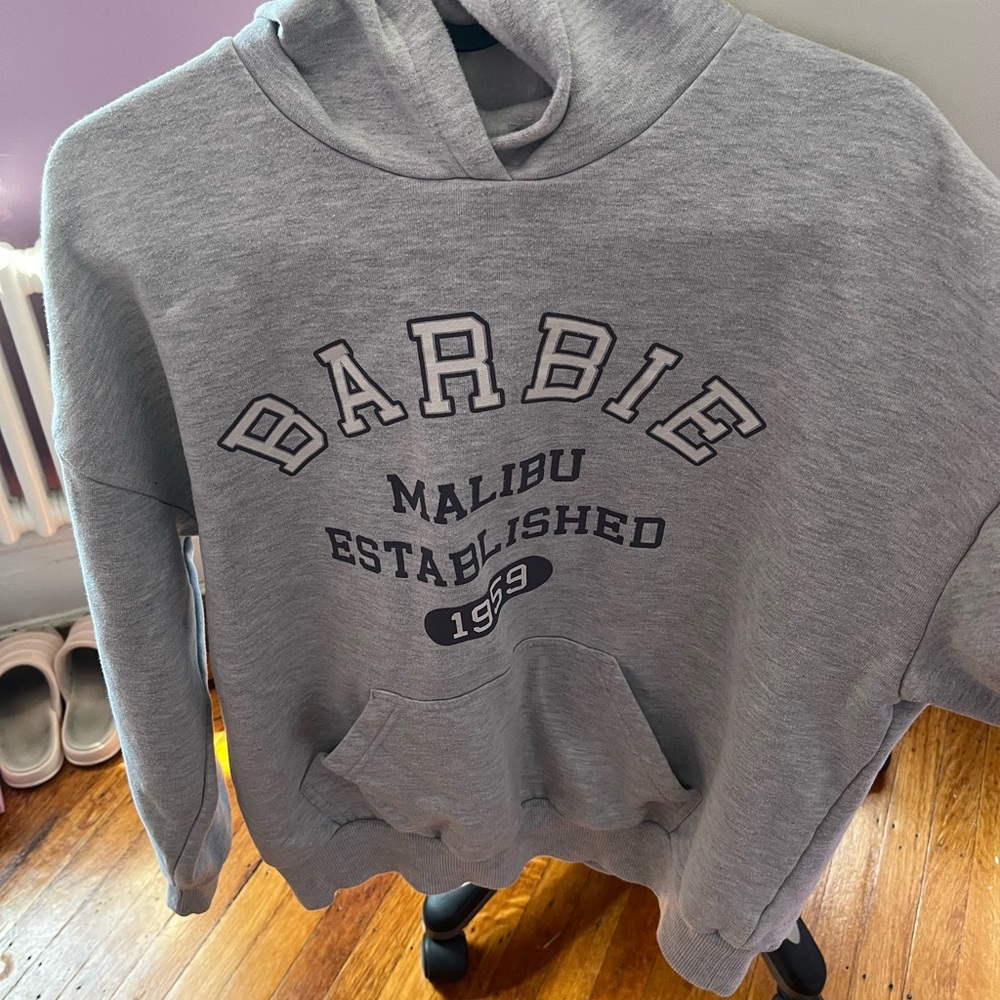 Grey oversized PacSun hoodie